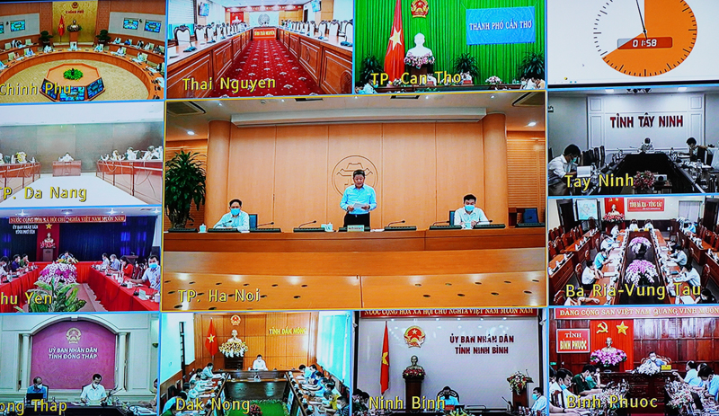 Các điểm cầu địa phương trong cả nước.