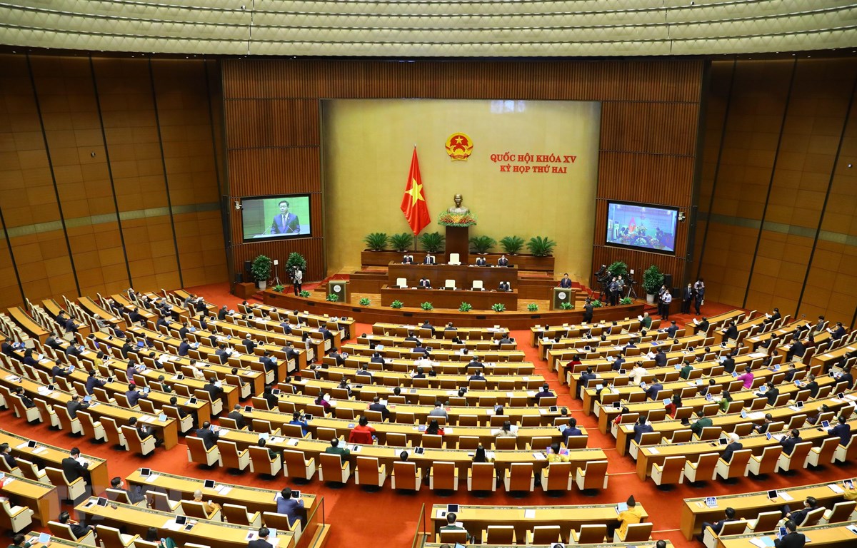 Quang cảnh Kỳ họp thứ hai, Quốc hội khóa XV. (Ảnh: Văn Điệp/TTXVN)