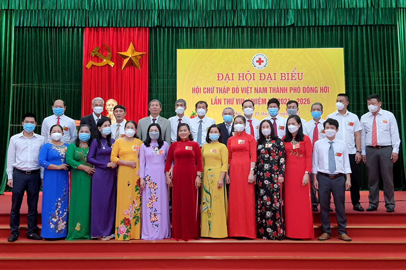 Ban chấp hành Hội CTĐ TP. Đồng Hới khóa VIII, nhiệm kỳ 2021-2026.