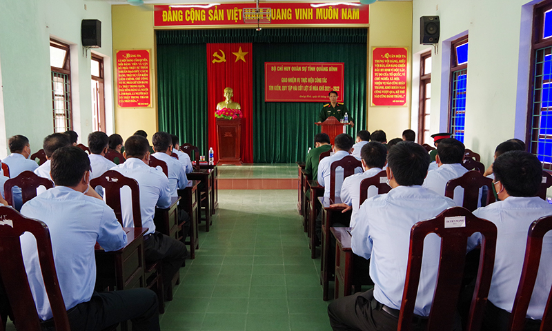 Toàn cảnh hội nghị giao nhiệm vụ