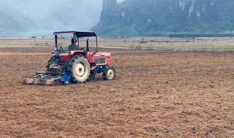 Bố Trạch triển khai để bà con cày ải sớm và phơi đất, bởi đây là giải pháp kỹ thuật ưu việt đem lại nhiều lợi ích.