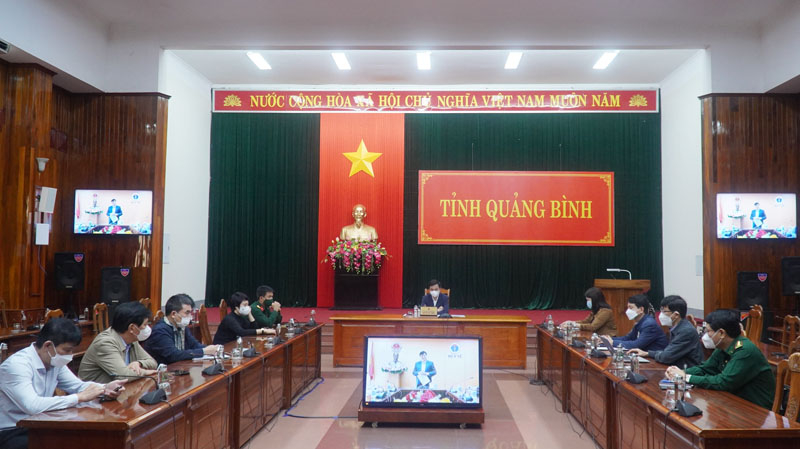  Các đại biểu dự hội nghị tại điểm cầu Quảng Bình.