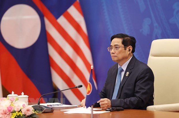 Thủ tướng Phạm Minh Chính tham dự Hội nghị cấp cao ASEAN lần thứ 38. (Ảnh: Dương Giang/TTXVN)