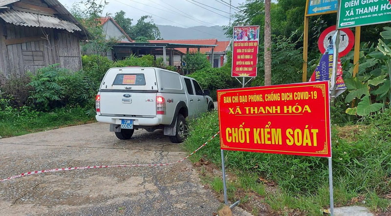 Thôn 1 Thanh Lạng đã được phong tỏa kịp thời, ngăn chặn dịch Covid-19 lây lan trong cộng đồng.