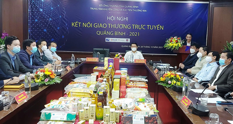 Toàn cảnh hội nghị kết nối giao thương trực tuyến - Quảng Bình  2021