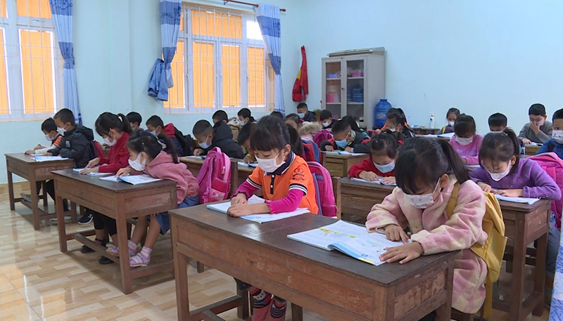 Các lớp học đều tuân thủ các biện pháp phòng dịch Covid-19 