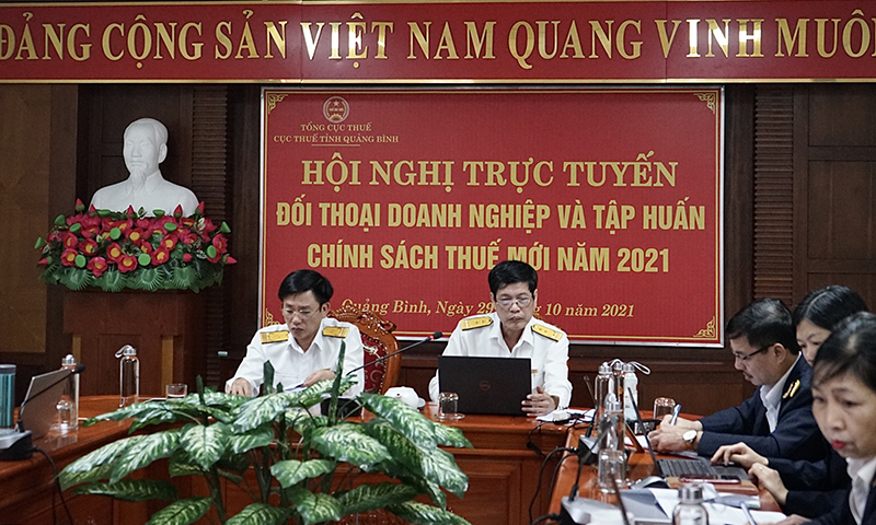 Quang cảnh hội nghị đối thoại trực tuyến.         
