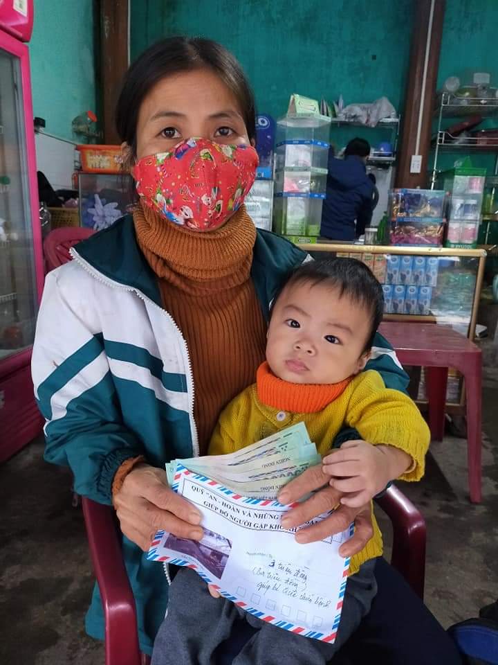 Các mạnh thường quân kêu gọi giúp đỡ cho mẹ con cháu Quê