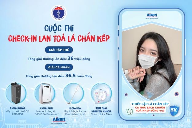 Cuộc thi “Check-in lan toả lá chắn kép” do Bộ Y tế phát động. Ảnh: BYT