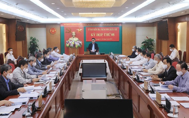 Quang cảnh Kỳ họp thứ 8 của Ủy ban Kiểm tra Trung ương từ ngày 2 đến 4-11-2021.