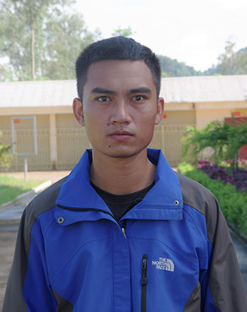 Phan Thế Ngọc trước ngày lên đường nhập học.