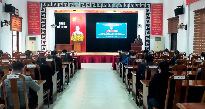 Đội ngũ cán bộ đoàn chủ chốt tại các cơ sở Đoàn trực huộc khối CCQ tỉnh 