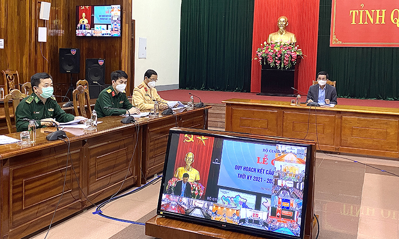 Đại biểu dự hội nghị tại điểm cầu tỉnh Quảng Bình.