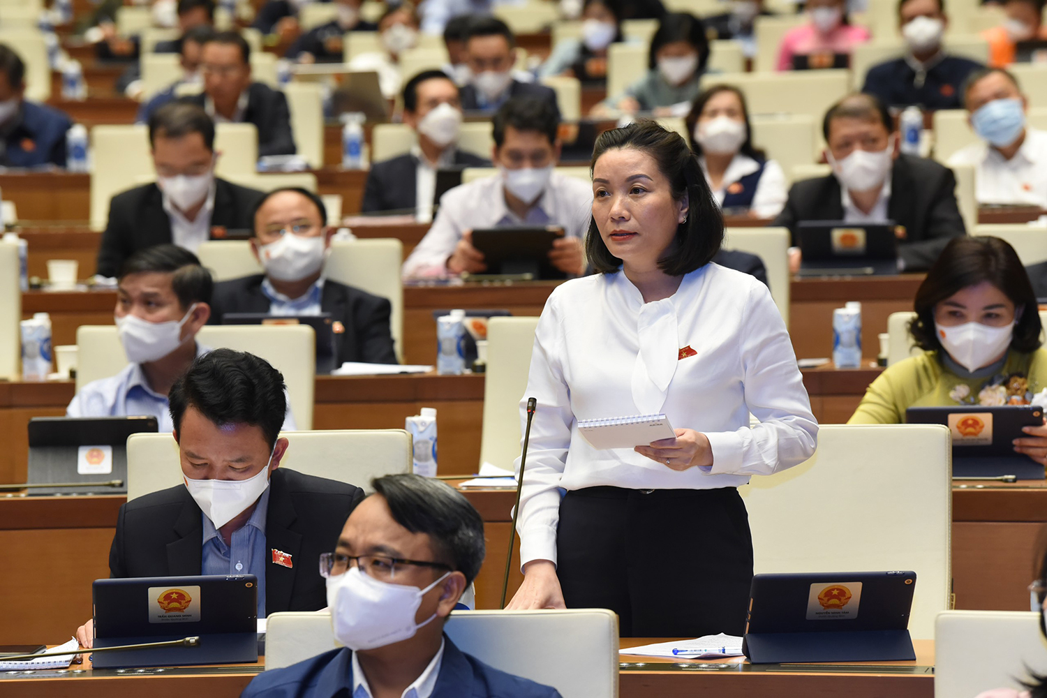 Đại biểu Nguyễn Minh Tâm chất vấn Bộ trưởng Bộ KH và ĐT