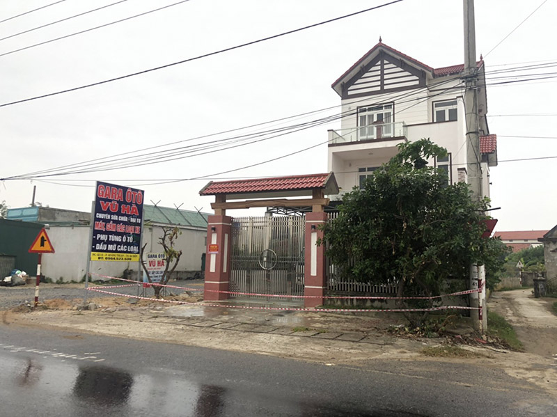 Khu vực phong tỏa tại điểm dịch phường Quảng Thuận, TX. Ba Đồn