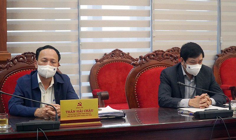 Các đại biểu dự buổi làm việc