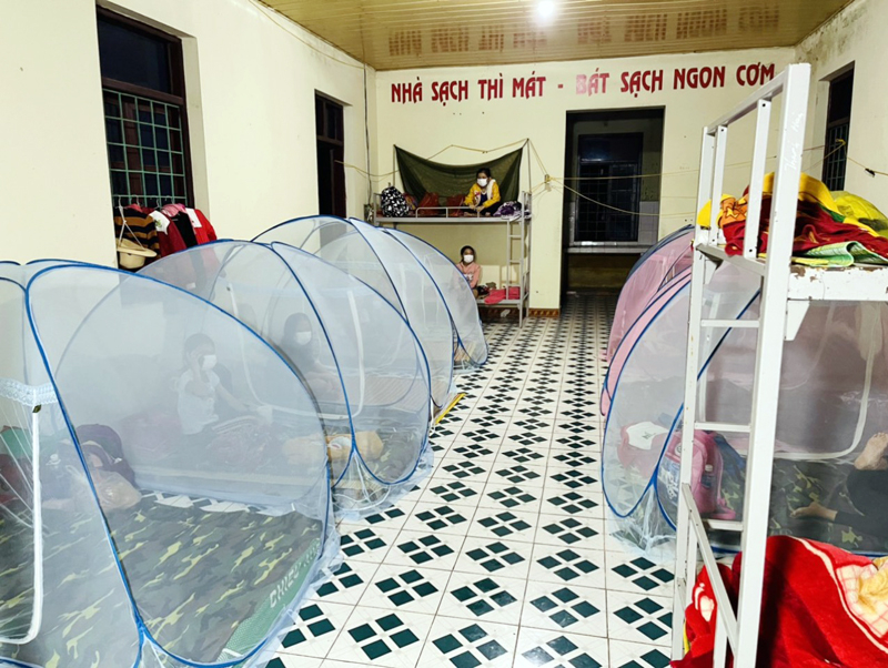 Nơi ăn nghỉ của học sinh.