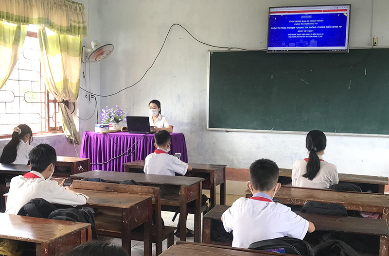 Các đơn vị trường học trên địa bàn huyện Quảng Trạch tích cực hưởng ứng cuộc thi.
