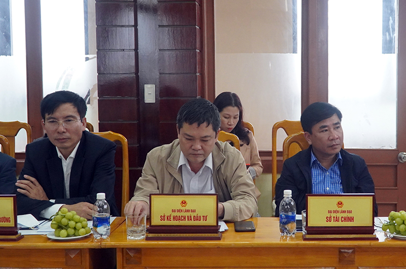 Đại biểu dự buổi làm việc