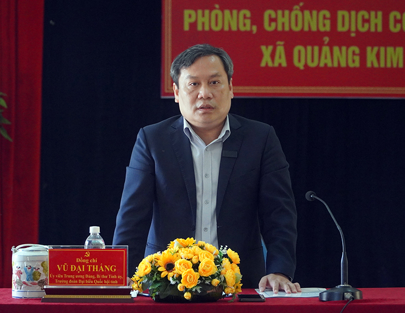  Đồng chí Bí thư Tỉnh ủy Vũ Đại Thắng: Tăng cường nắm bắt cơ sở, chung sức đồng lòng, xử lý dứt điểm những tồn tại, vướng mắc.