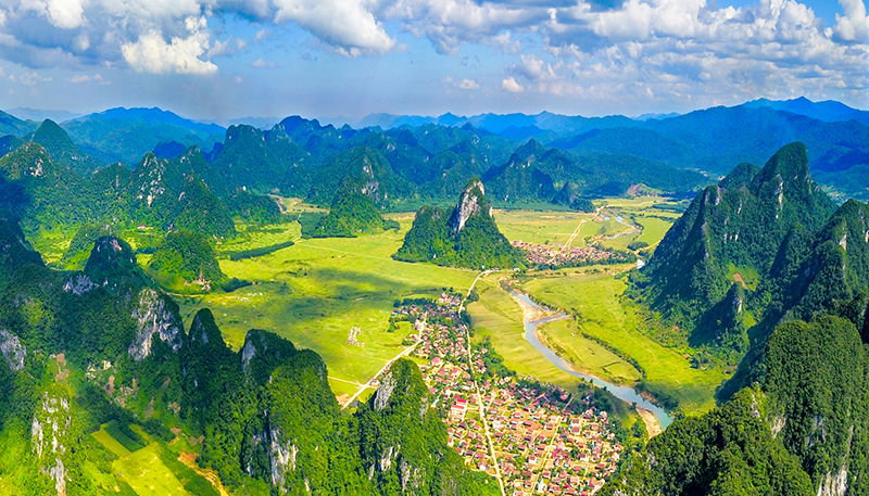 Miền quê Tân Hóa (MinhHoas). Ảnh: Phạm Văn Thức