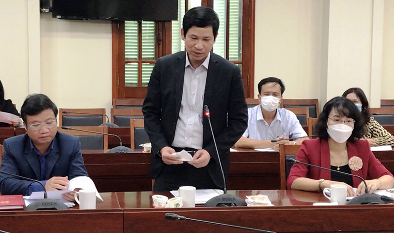 Đồng chí Phó Chủ tịch UBND tỉnh Hồ An Phong phát biểu tại buổi làm việc