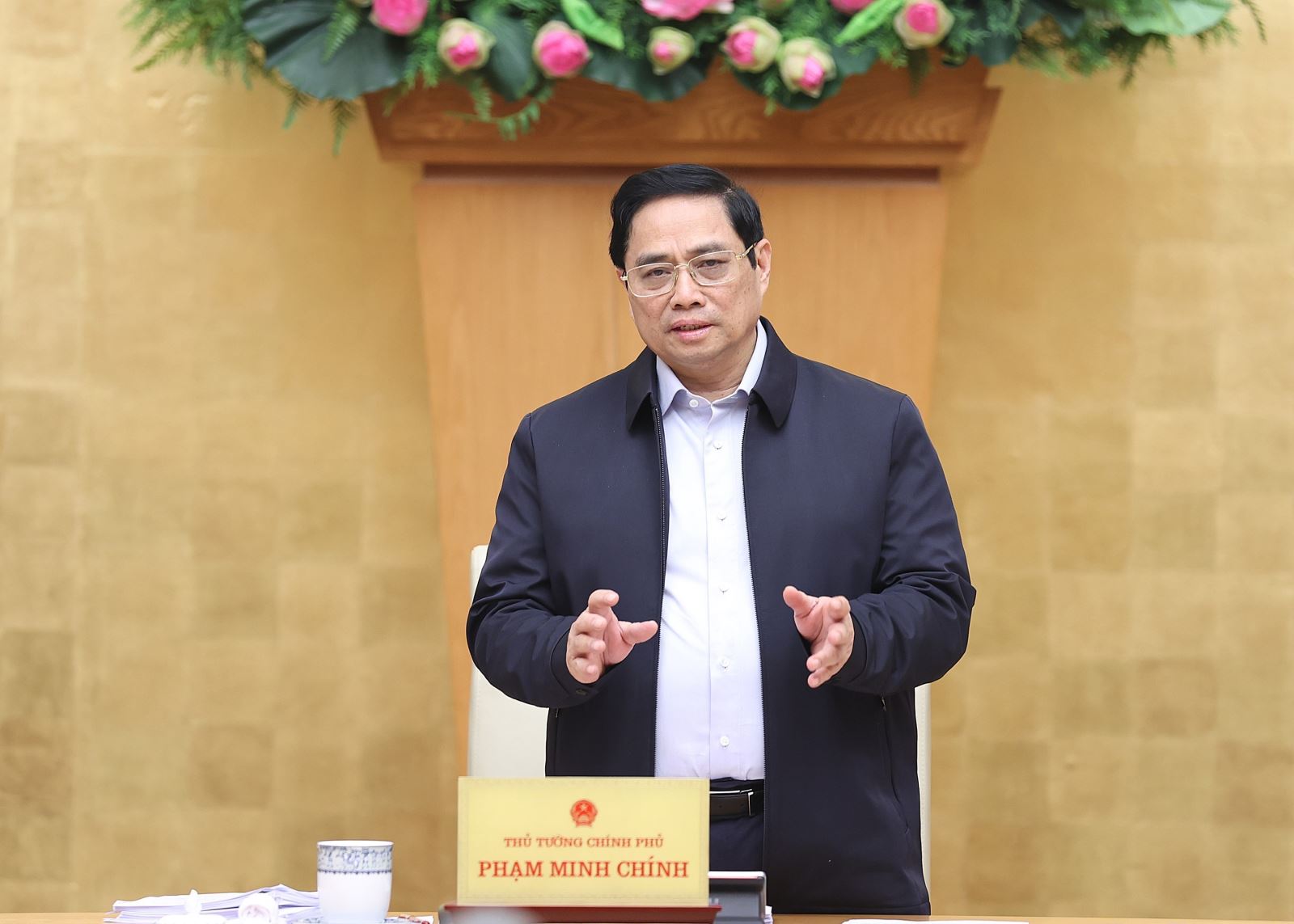  Ngày 4-12, Thủ tướng Chính phủ Phạm Minh Chính đã có Công điện chỉ đạo công tác phòng, chống dịch COVID-19. Ảnh: TTXVN