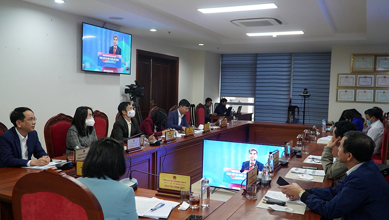 Quang cảnh tại điểm cầu tỉnh Quảng Bình