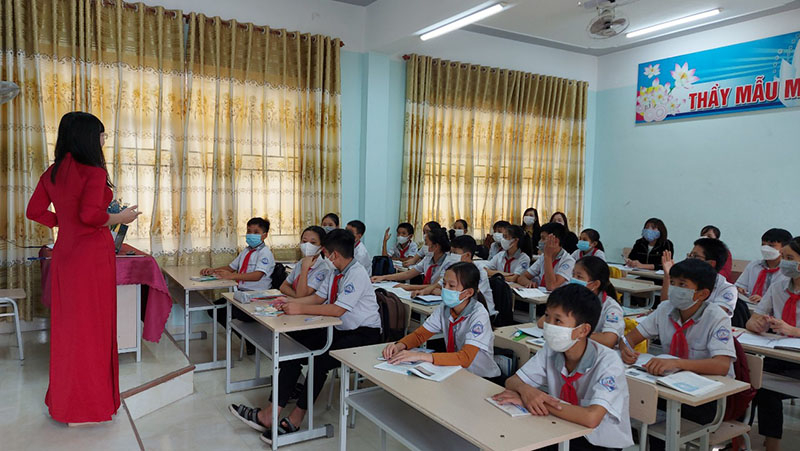 Các trường học đang tranh thủ thời gian “vàng” trong tổ chức dạy học trực tiếp.