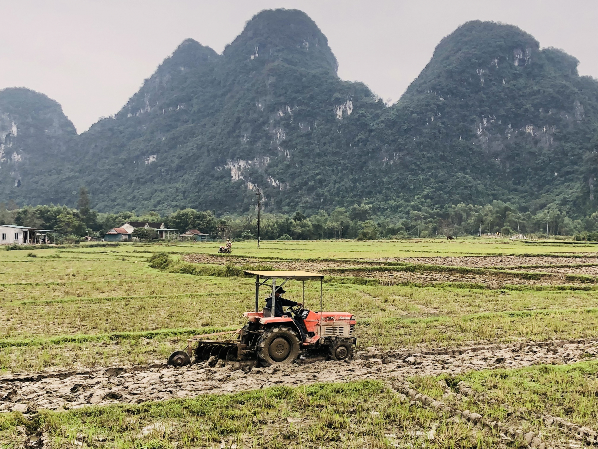 Nông dân Minh Hóa cày ải, chuẩn bị chu đáo cho vụ sản xuất đông -xuân 2021-2022.