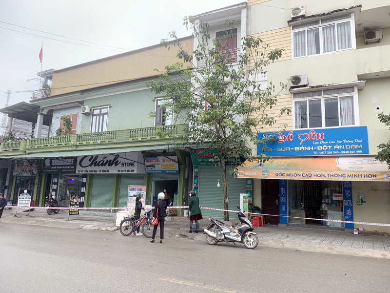 Khu vực nhà của gia đình F0 nói trên đã được phong tỏa tạm thời.