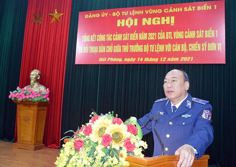 Thiếu tướng Lê Quang Đạo phát biểu chỉ đạo hội nghị