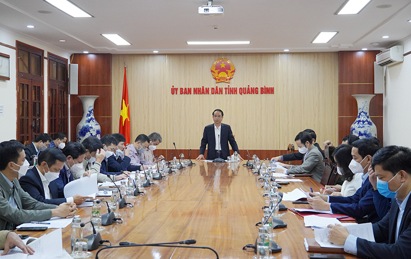 Đồng chí Phó Chủ tịch Phan Mạnh Hùng phát biểu đặt vấn đề tại buổi làm việc.