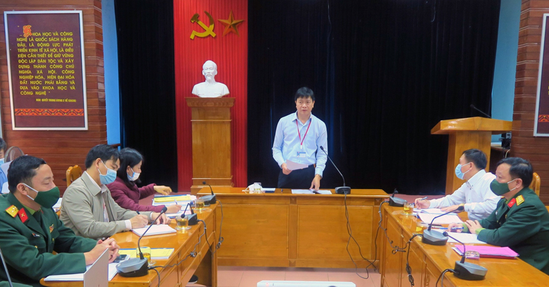 Giám đốc Sở KH-CN Nguyễn Chí Thắng kết luận tại hội nghị.