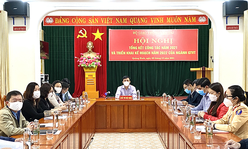 Quang cảnh hội nghị tại điểm cầu tỉnh Quảng Bình.