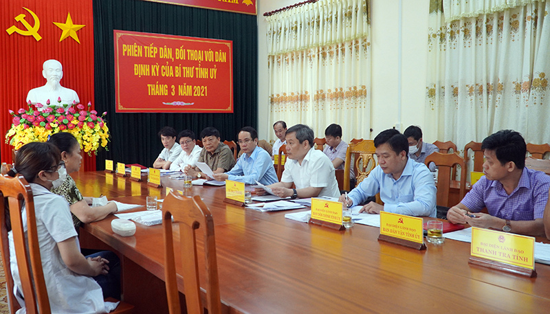 Với sự tham mưu của Ban Nội chính Tỉnh ủy, công tác tiếp dân của Bí thư Tỉnh ủy ngày càng nâng cao hiệu quả. (Ảnh: Ngọc Mai)