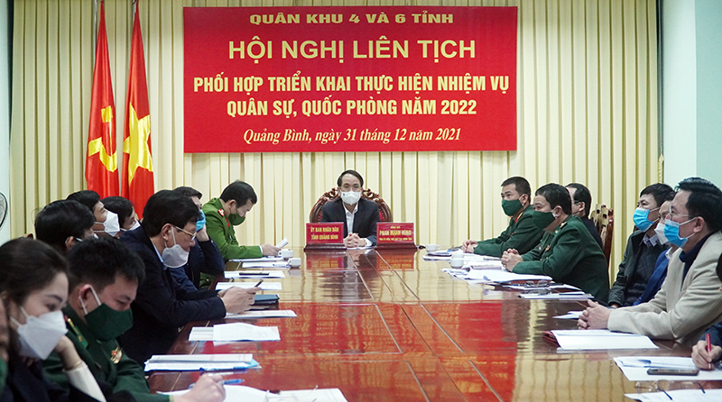 Toàn cảnh hội nghị tại điểm cầu tỉnh Quảng Bình