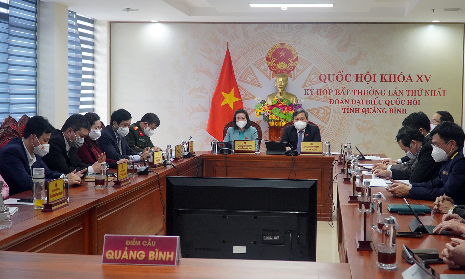 Toàn cảnh phiên khai mạc tại điểm cầu Quảng Bình
