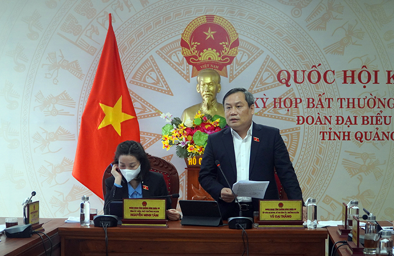 Đồng chí Vũ Đại Thắng kết luận phiên thảo luận