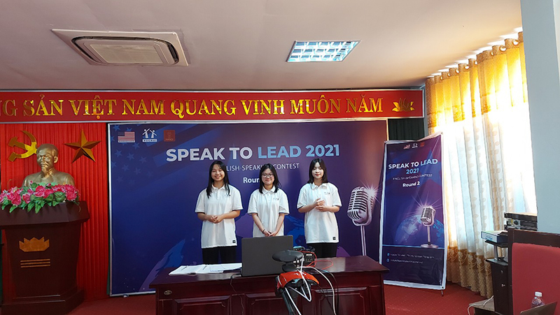 Đội thi Trường THPT chuyên Võ Nguyên Giáp tham gia dự thi