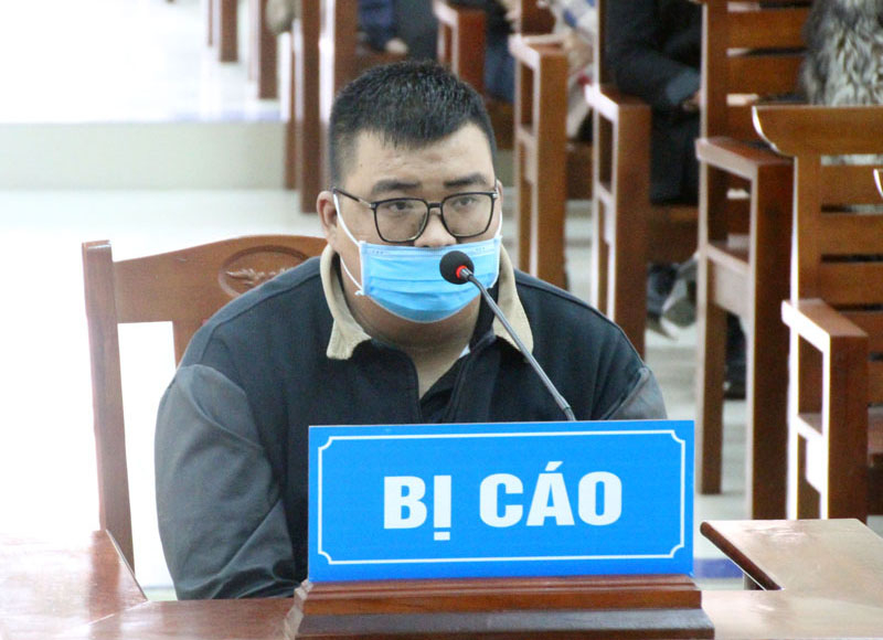  Bị cáo Hoàng Trung Toán tại phiên toà.