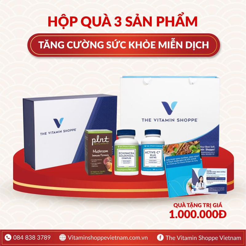 Hộp quà Tăng cường sức khỏe miễn dịch. Ảnh: PV