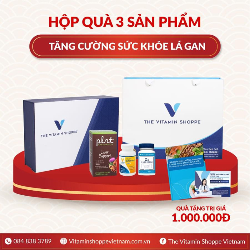 Hộp quà Tăng cường sức khỏe lá gan. Ảnh: PV
