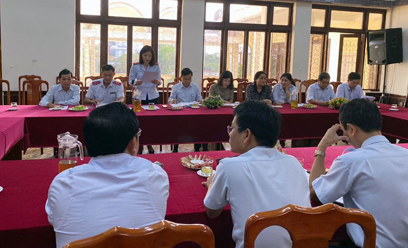 Thanh tra huyện Quảng Ninh giao ban công tác định kỳ.
