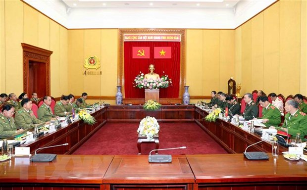 Toàn cảnh cuộc hội đàm. (Ảnh: Phạm Kiên/TTXVN)