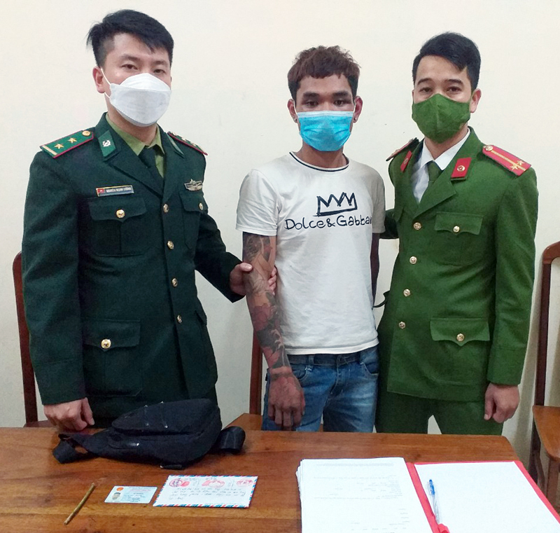 Hồ Văn Băng bị lực lượng chức năng bắt giữ.