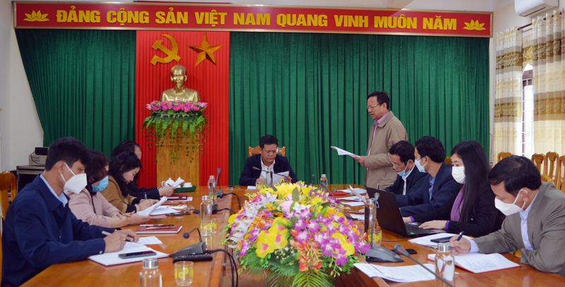 Lãnh đạo phường Nam Lý có ý kiến đề xuất với đoàn công tác.