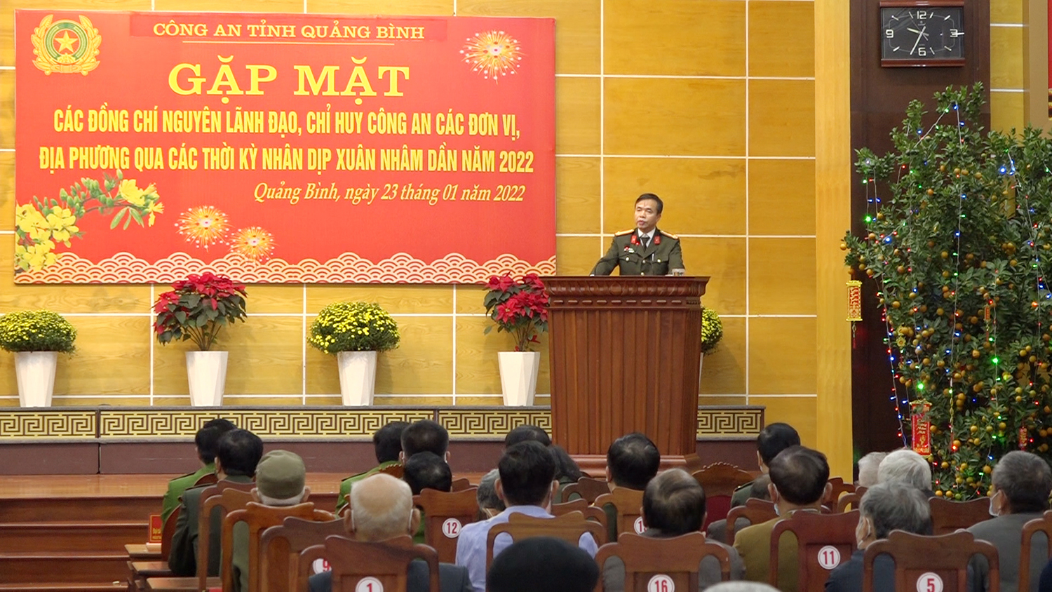 Công an tỉnh gặp mặt nguyên lãnh đạo, chỉ huy công an qua các thời kỳ nhân dịp Tết Nguyên đán Nhâm Dần 2022.
