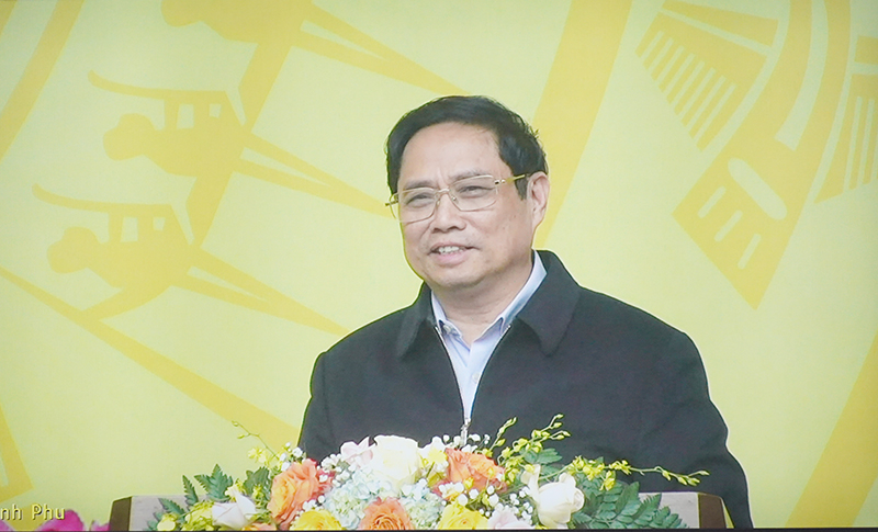 Thủ tướng Chính phủ Phạm Minh Chính phát biểu tại hội nghị.