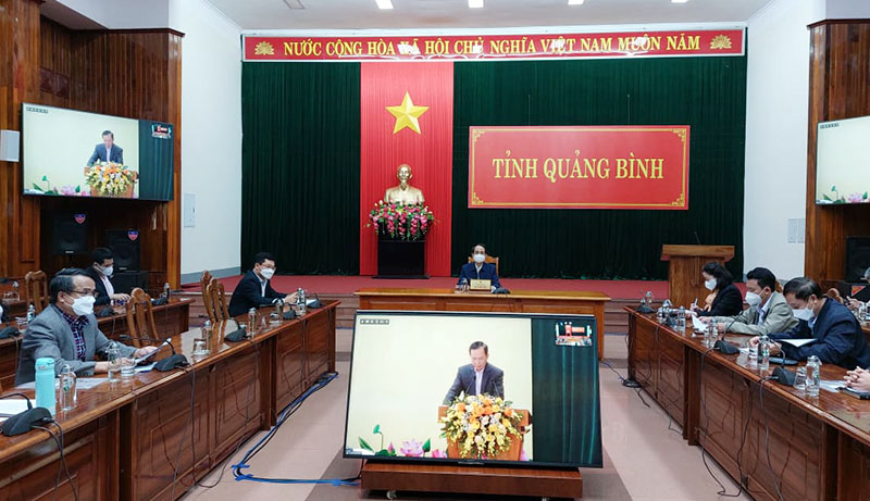 Các đại biểu tham dự tại điểm cầu tỉnh ta